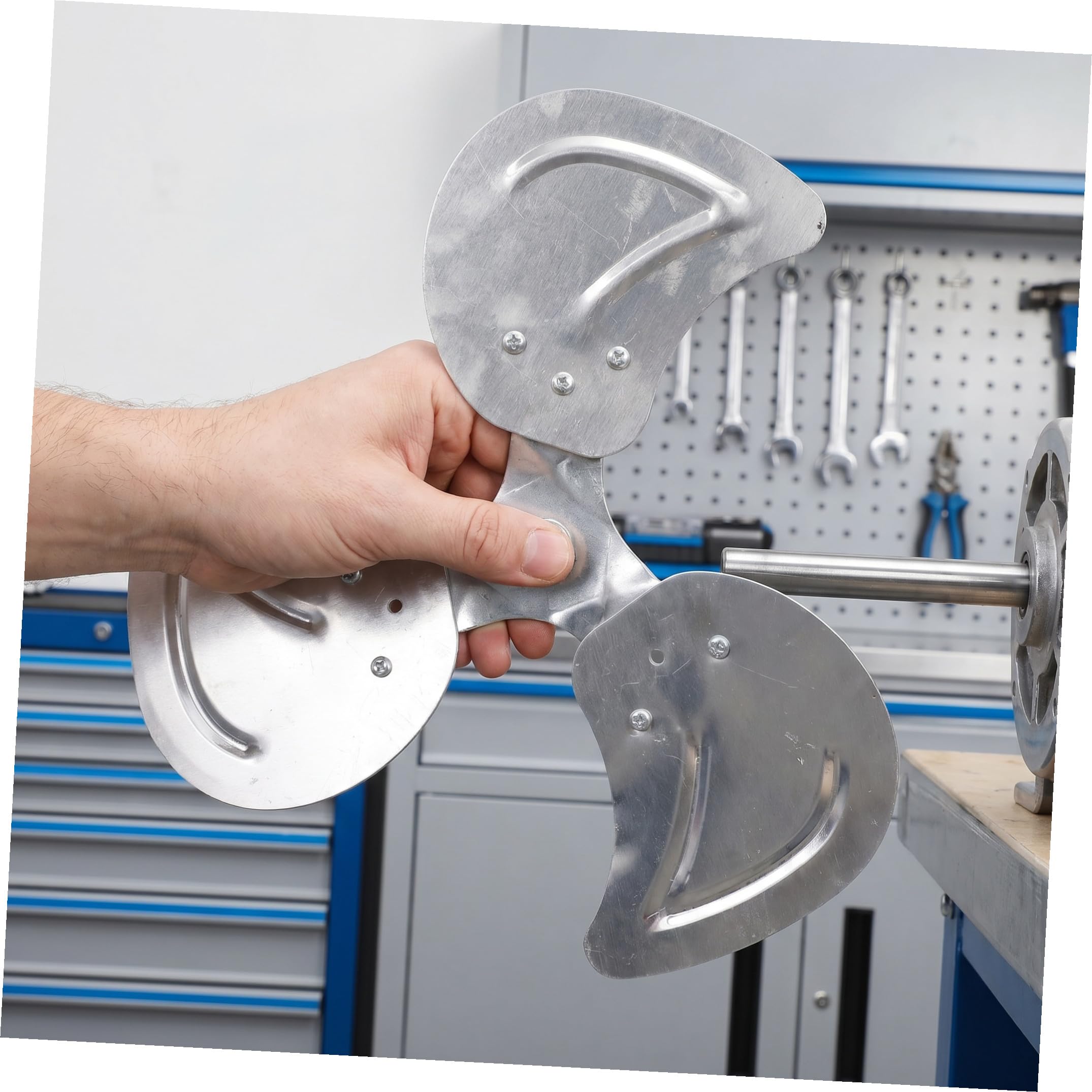 Levemolo Pale di Ricambio per Ventilatore Industriale 12 Pollici con Foro Interno da 8mm in Lega di Alluminio e Ferro, Compatibili e Facili da Installare per Vacanze Estive in Ambienti