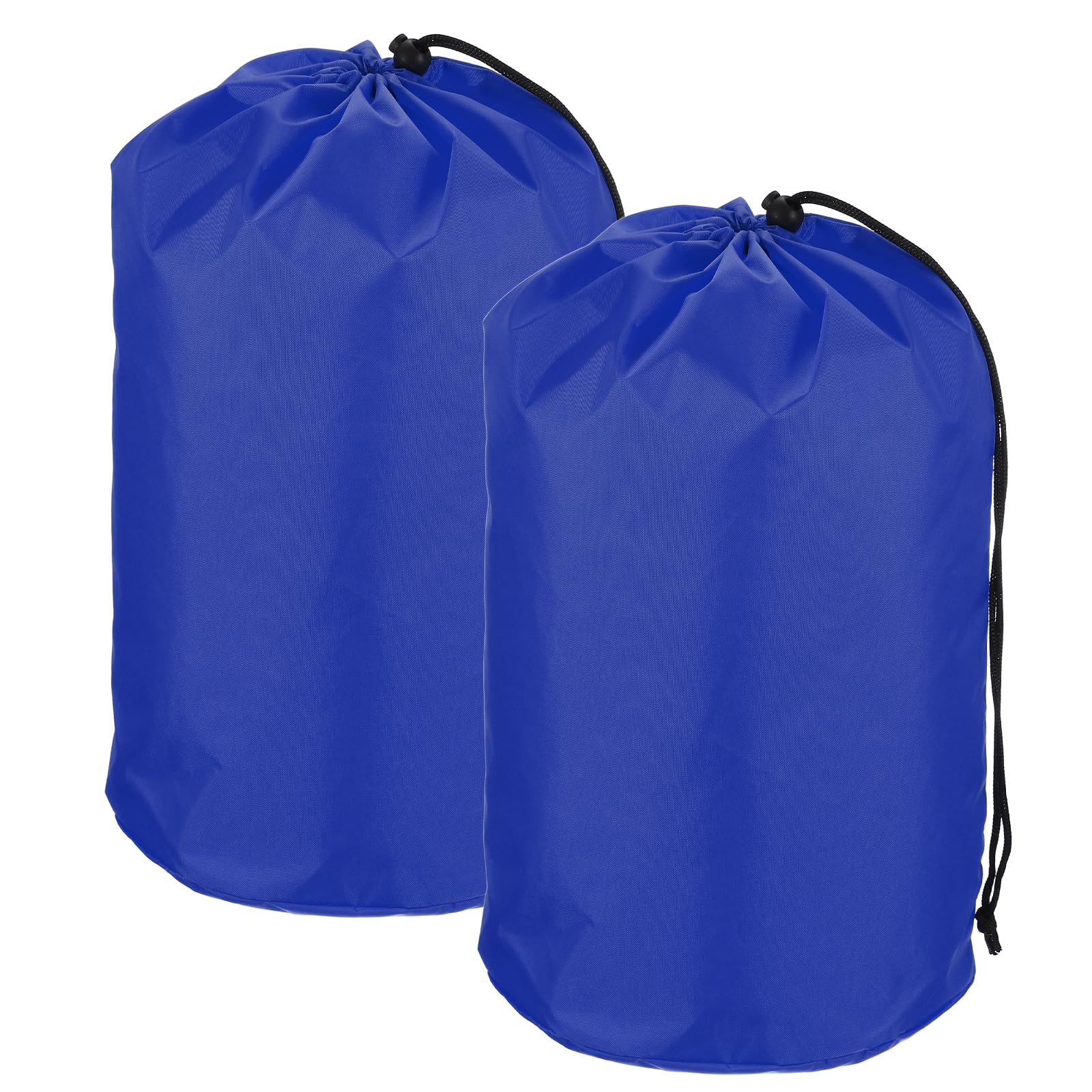 YELARXI Stuff Sack, Waterproof Ditty Bags Storage Sacks Portable Outdoor Ultralight Drawstring Dry Stuff Bag Gear with Toggle 14x27In & 2Pcs & Sapphire for (Backpacking Camping Traveling)