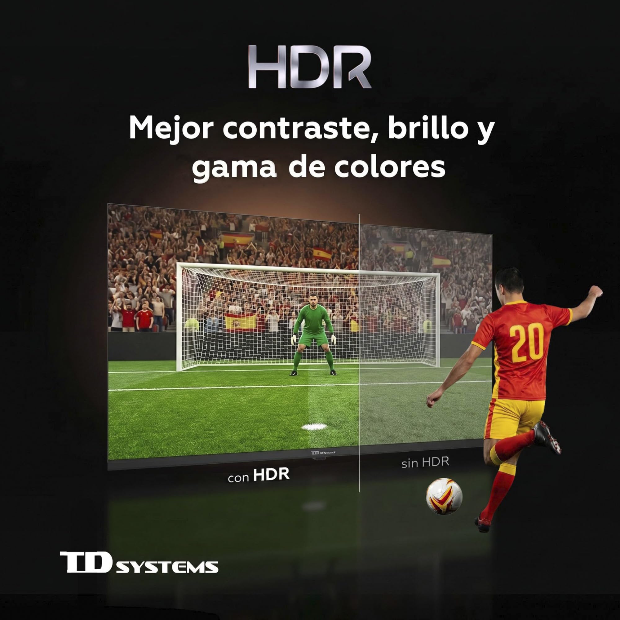 TD Systems - Smart TV 43 Pulgadas QLED 4K con Tizen OS 8.0 Powered by Samsung, Televisión HDR10 con Sintonizador Triple, Televisores del 2026 | PRIME43QC22TIZEN
