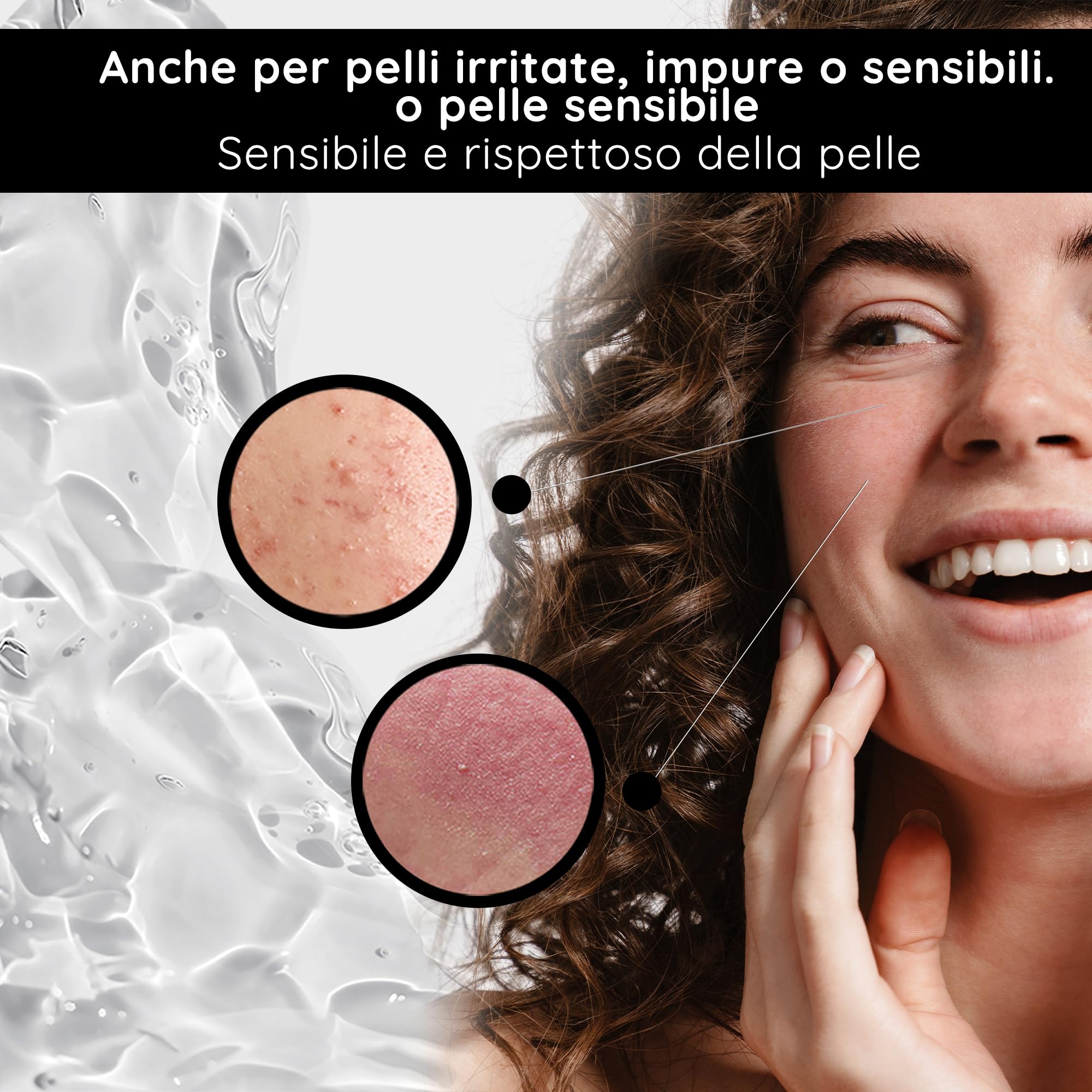 RAU Cosmetics Aloe Vera Gel Idratante Viso 50 ml - Gel Lenitivo con Ectoin® Pantenolo e Centella Asiatica - Cura Intensiva per Pelle Secca Sensibile e Stressata