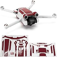 Vista 17 de WRAPGRADE Adhesivos para la piel compatibles con DJI Mini 3 Pro Color de acento (Airforce Silver)