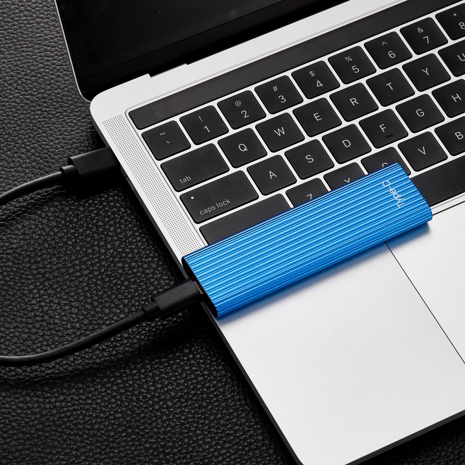 SSD portatile portatile - Dispositivo di archiviazione unità a stato solido per computer ad alta velocità, mini disco rigido ultra sottile, grande capacità per memoria ad alta velocità, accessori,2TB