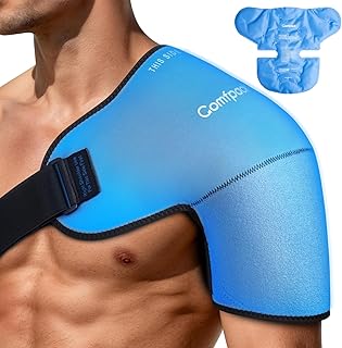 Shoulder Brace Ice Pack Wrap for Rotator Cuff and Arm, 3D Gel Cold Compression