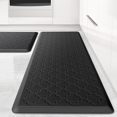 Kitchen Mat 2 PCS Cushioned Anti-Fatigue Floor Mat Standing Mat for Kitchen