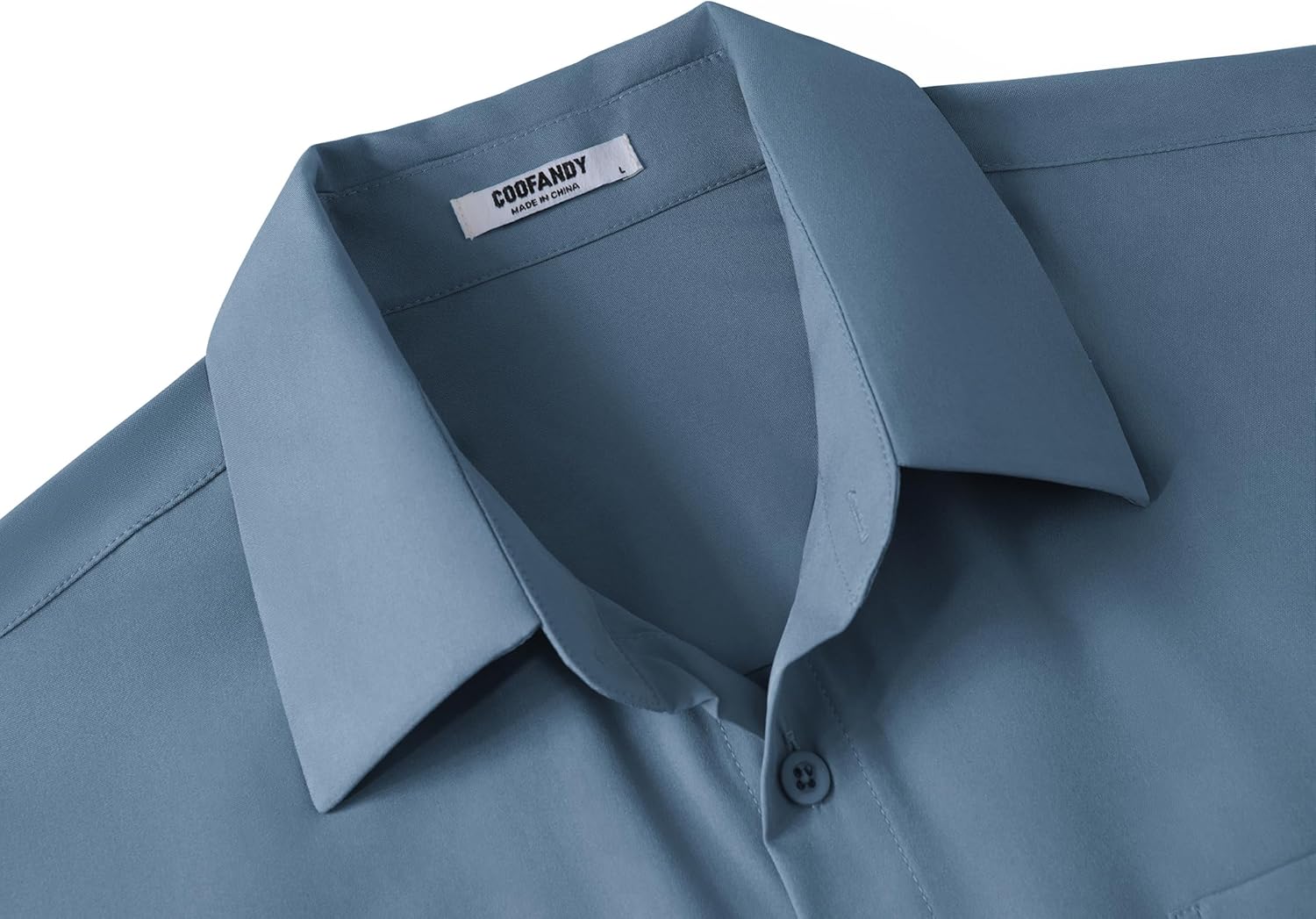 COOFANDY Big & Tall Shirts for Men Short Sleeve Button Down Casual Dress Shirts - Image 5