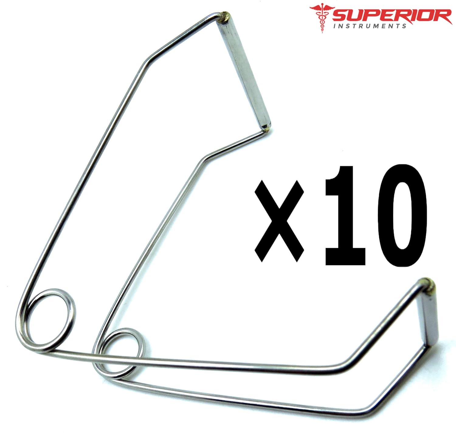 10 Pcs Superior Smith Baxter Mouth Gag Small Veterinary Surgical Stainless Steel Instruments