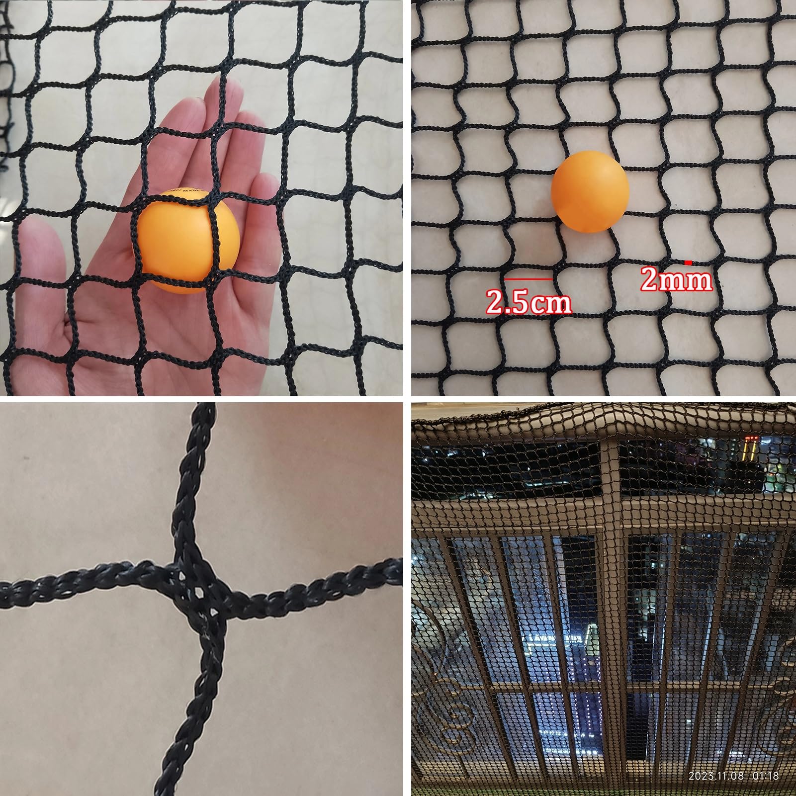 Sicherheitsnetz für Haustiere & Kinder - Knotenloses Polyester Outdoor Schutz für Treppen Balkone Terrassen - Kinder- & Haustiersicherheitsbarriere witterungsbeständig Einfache Installation