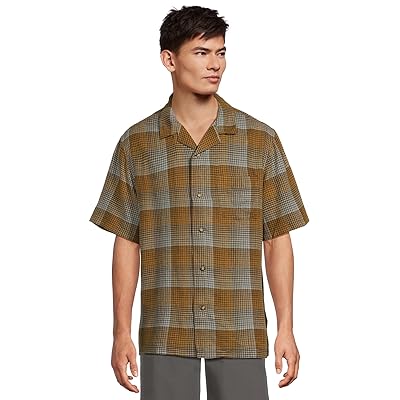 Pendleton Linen Camp Shirt Short Sleeve Men