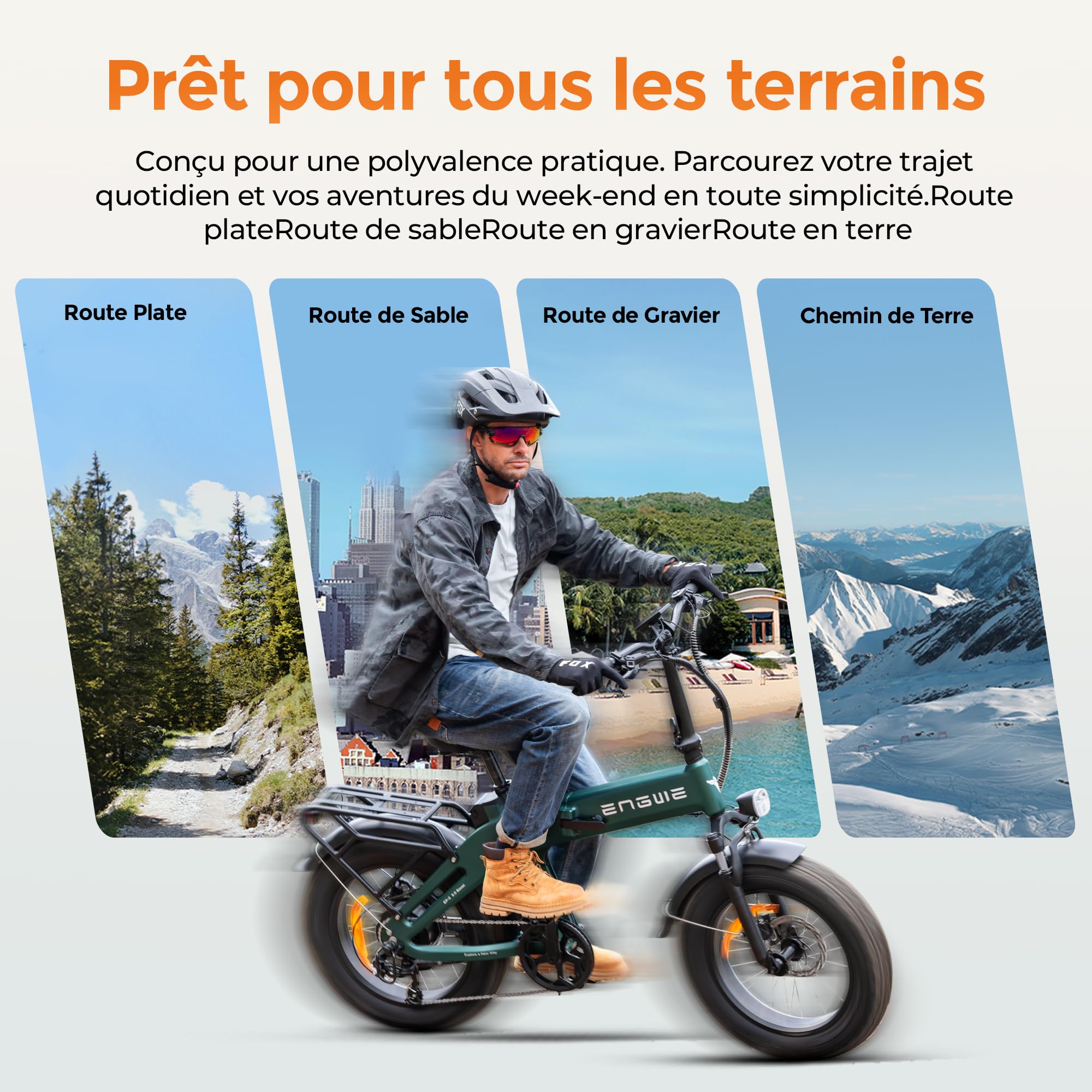 ENGWE EP-2 3.0 Boost Vélo Électrique Pliable 48V 13,5Ah 120km Freins Hydrauliques