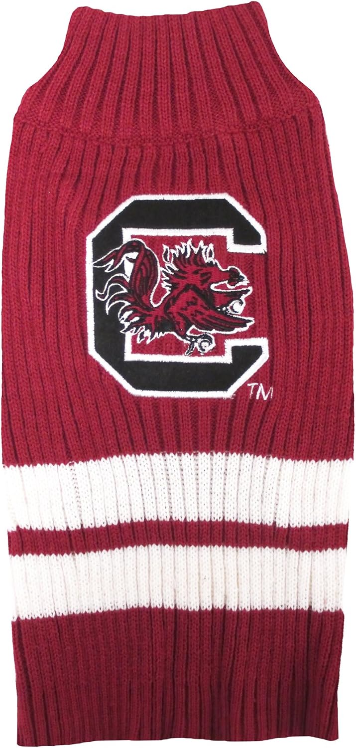 Pets First Collegiate South Carolina Gamecocks Pet Sweater, Small