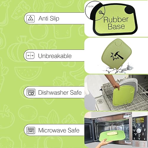 Miniatura 3 de Two Peas Juego de 2 platos para niños o niños pequeños y tabla de cortar  irrompible  paja de trigo  juegos de vajilla como platos reutilizables