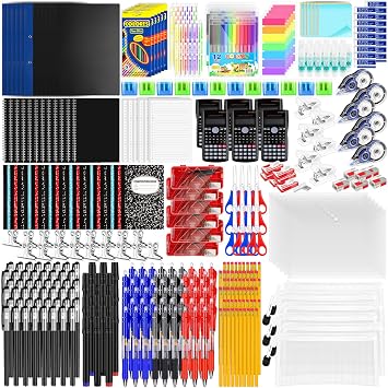 Back to School Essentials Includes Notebook Markers Pencil and Much More Back to School Supply 6, Middle School