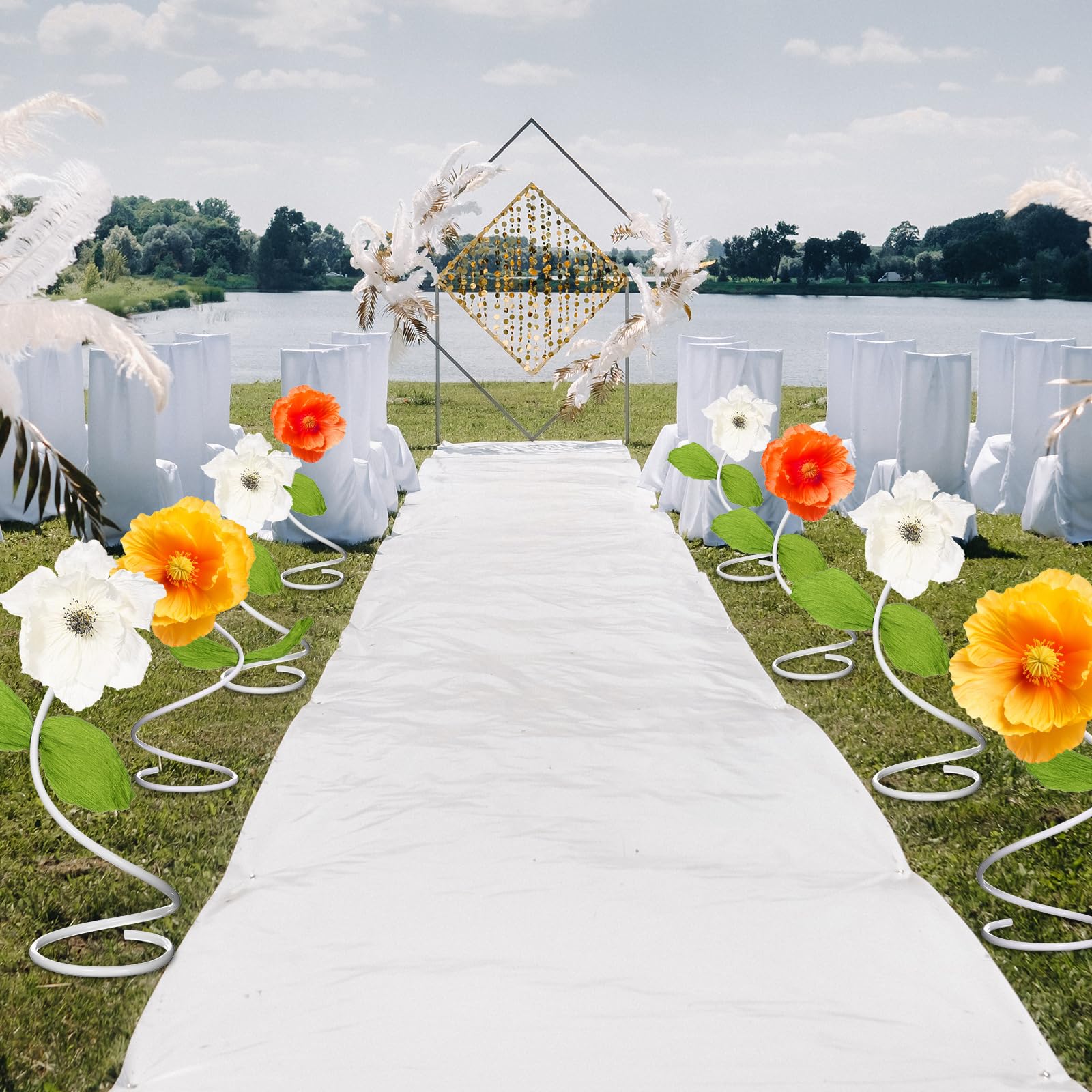 Tube De Décoration Blanc En PVC Souple 5m - Tuyau Flexible Pour Arches De Ballons, Mariages Et Projets DIY