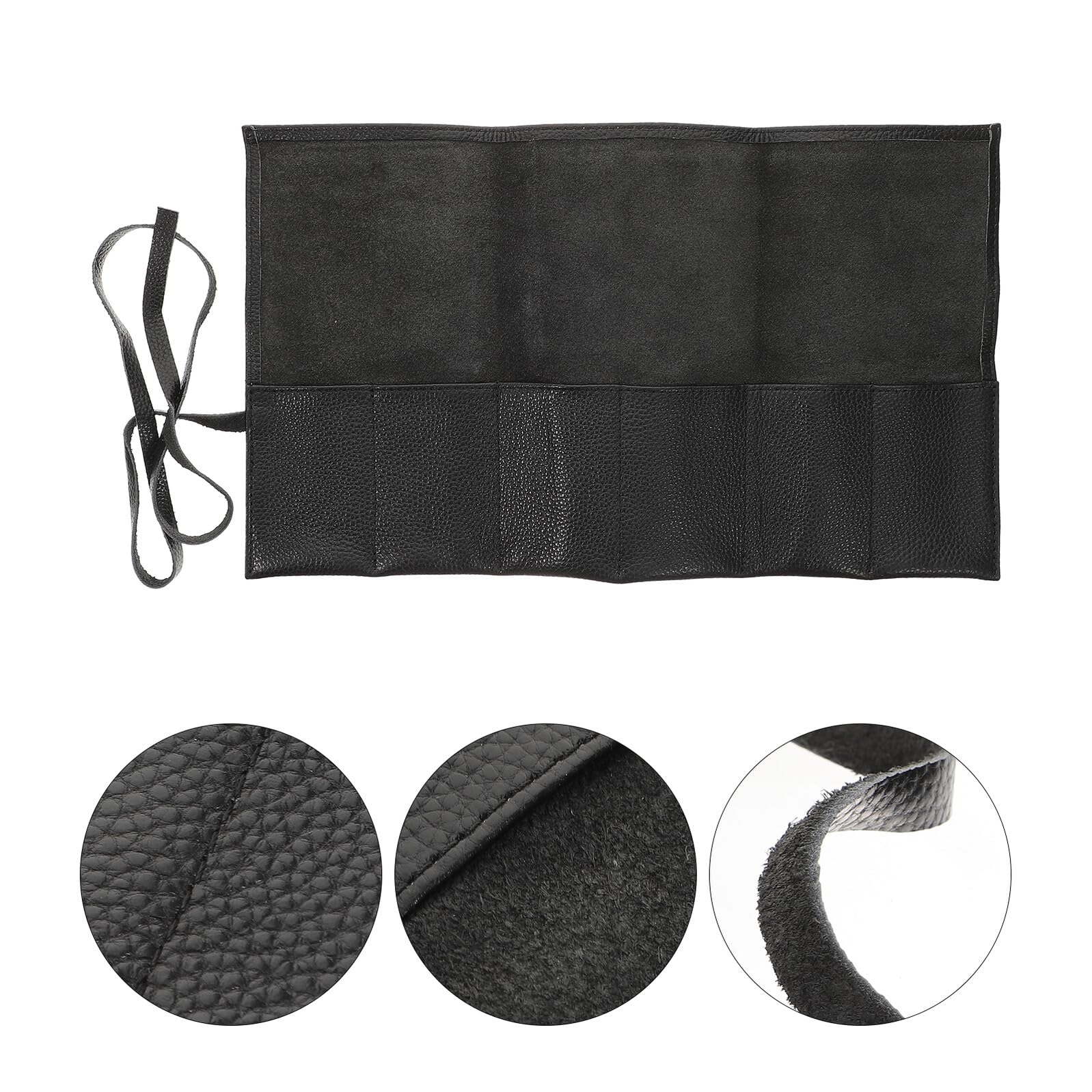 Bolsa de Cuero Organizador Compacto para Guardar Relojes Diseño de Cremallera Portátil y Elegante para Viaje y Almacenamiento de Relojes para Entusiastas