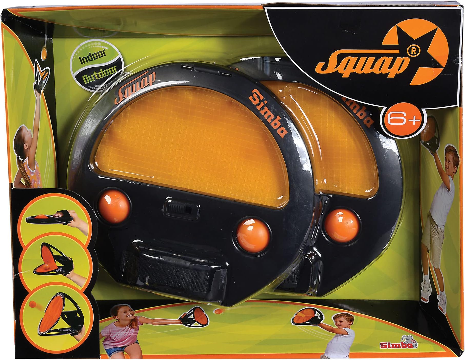 107202420 Squap Catch Ball Game Set of 2, Multicoloured
