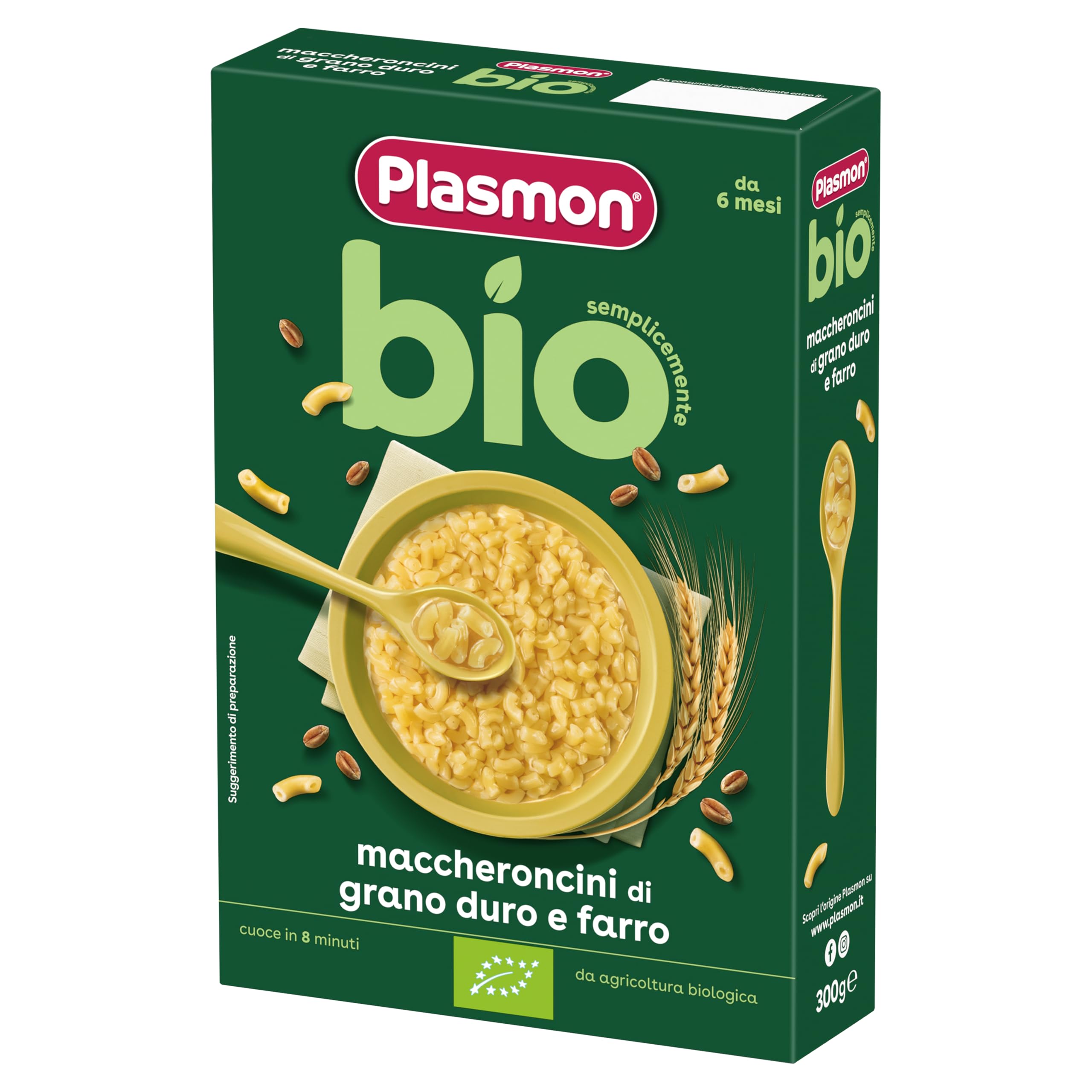 Plasmon BIO Pastina Maccheroncini 300g (12 Confezioni)