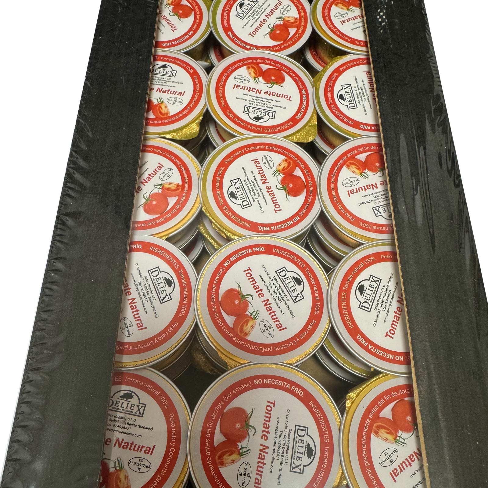 Deliex - Monodosis de 25 gr de Tomate Natural Rallado - 135 porciones x 25 gr - Especial Hosteleria - Totalmente Natural (135, Tomate Natural Rallado)