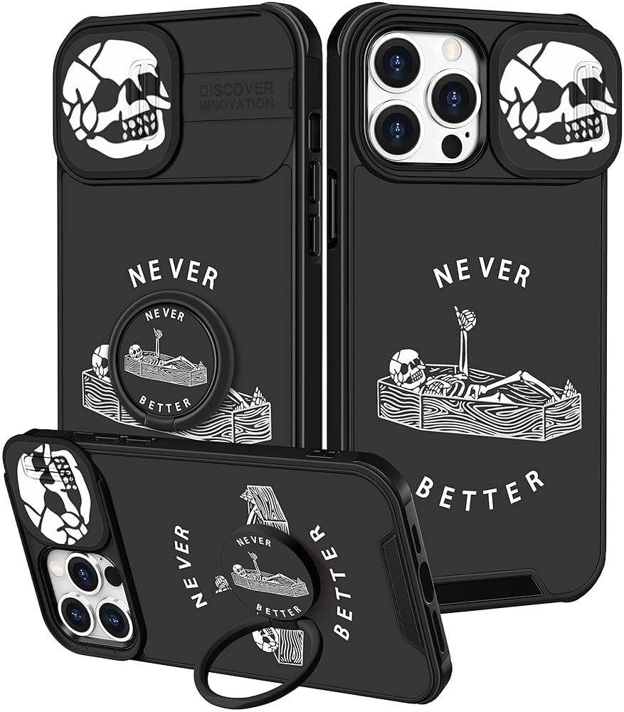 skulliphonex② Amazon.com: Goocrux (2in1 for iPhone 15 Pro Case Skull