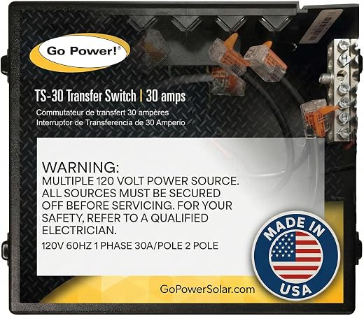 30 Amp Go Power Automatic Transfer Switch TS-30