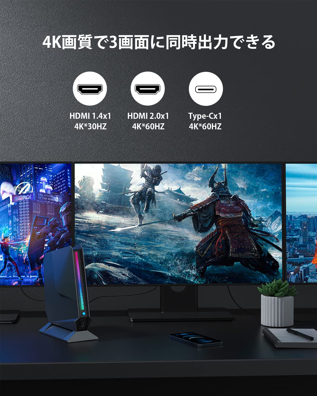 Amazon.co.jp: TOPGRO ゲーミングPC ミニpc NVIDIA GTX1650搭載 第9 