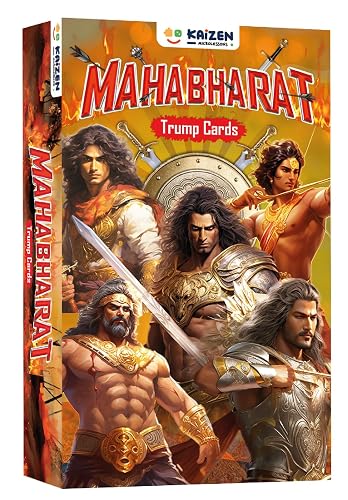 Kaizen MicroLessons Mahabharat Trump Card Game for All Ages. Learn Indian Culture and Heritage While Playing