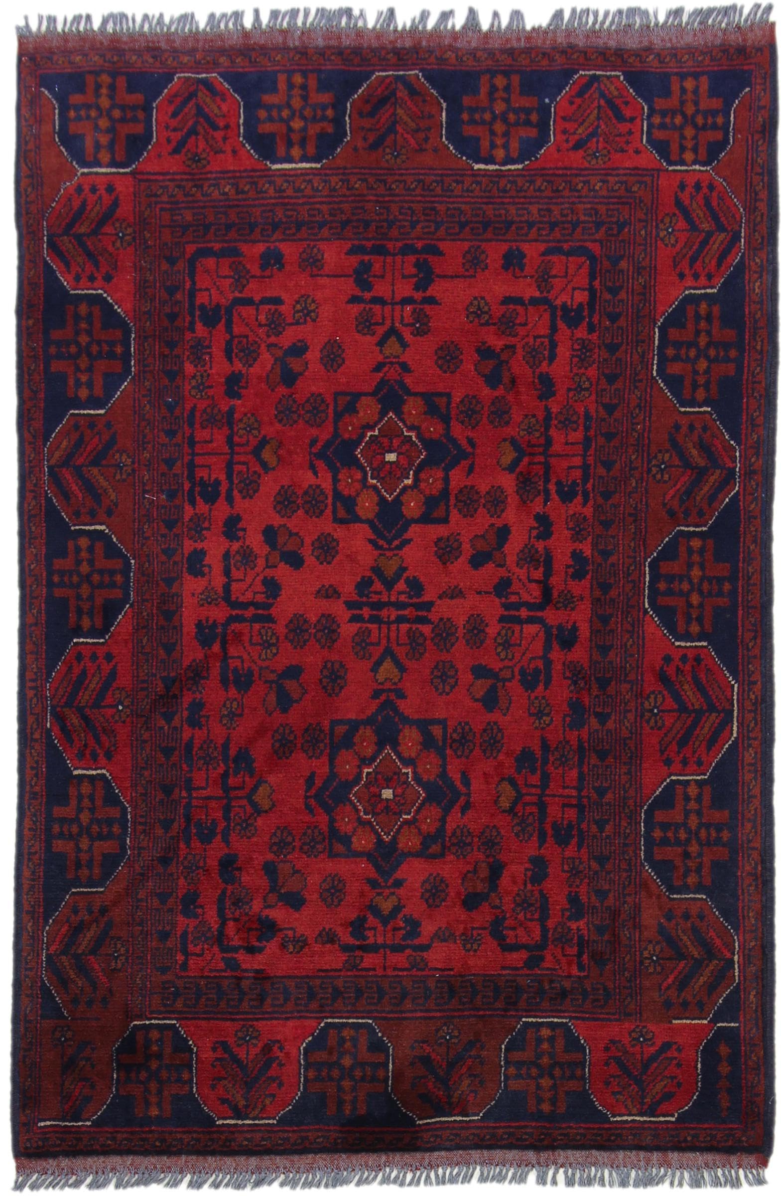 Tapis Khal Mohammadi 99x148 cm en pure laine noué à la main