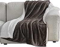 Vista 83 de Bedsure Manta de tamaño King de vellón sherpa para la cama, gruesa y cálida para el invierno, suave y mullida, grande, color lino, 108 x 90 pulgadas