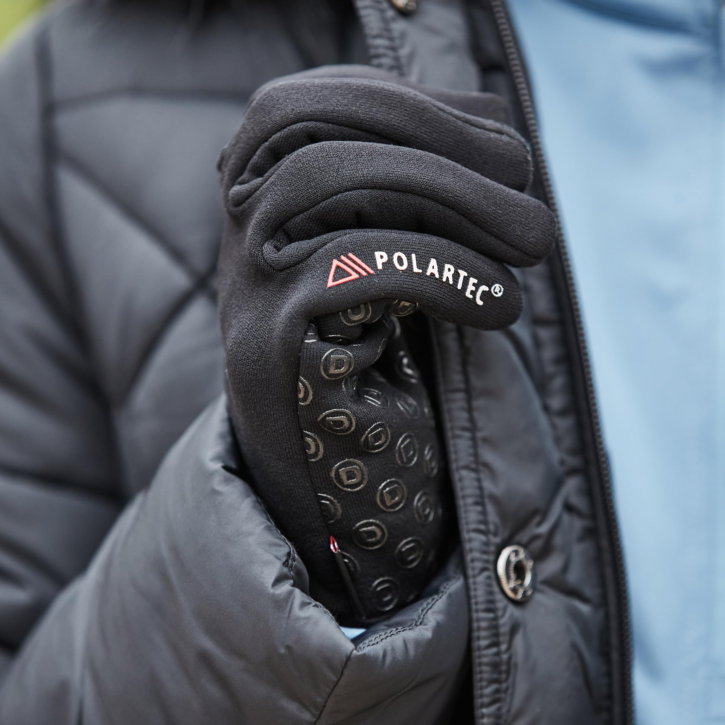 Mountain Horse Flash Winter Riding Glove - Navy (Large)