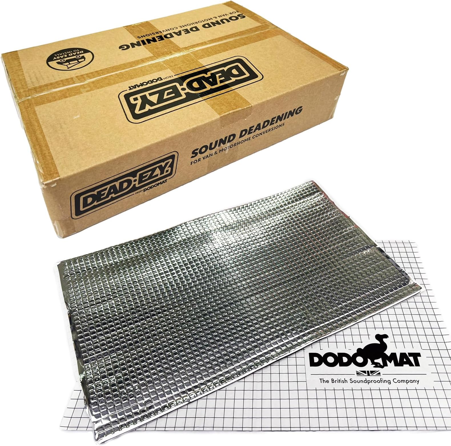 Dodo Mat Dead-EZY Sound deadening mat, 40 Sheets, 40 sq.ft (3.7sq.m), car & Van Sound proofing, Vibration Damping