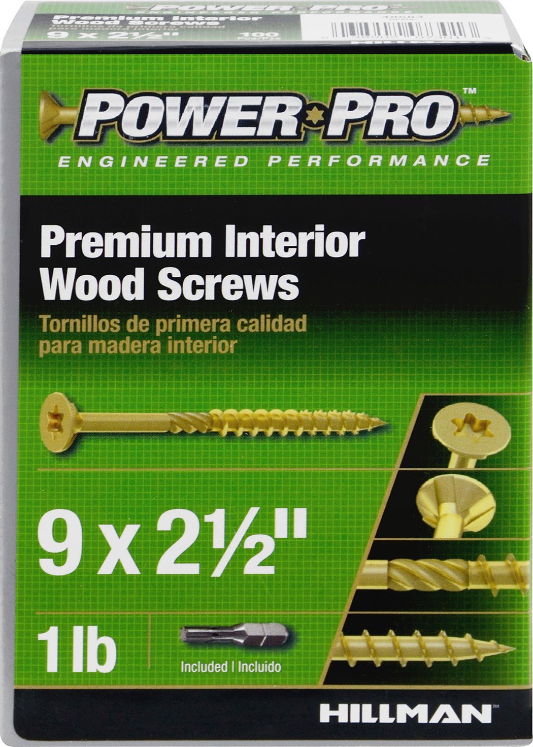 Amazon.co.jp: Theヒルマングループ48583 LB 9 x 2.5ゴールド木ネジ