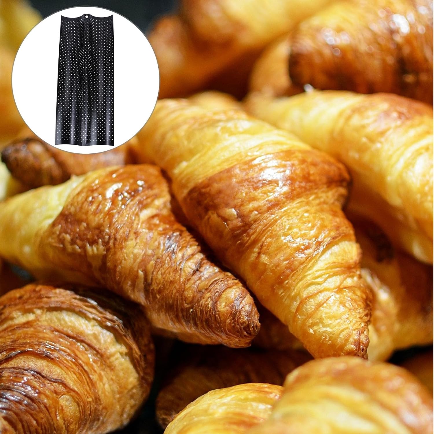 French Bread Baking Pan Wave Bread Stick Tray Small Size 2-slot Black Kitchen Baking Tool for Oven Use