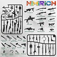 Vista 4 de Paquete de armas, juego de juguetes militares, modelo de bloques de construcción para figuras de soldado, equipo del ejército, piezas y accesorios