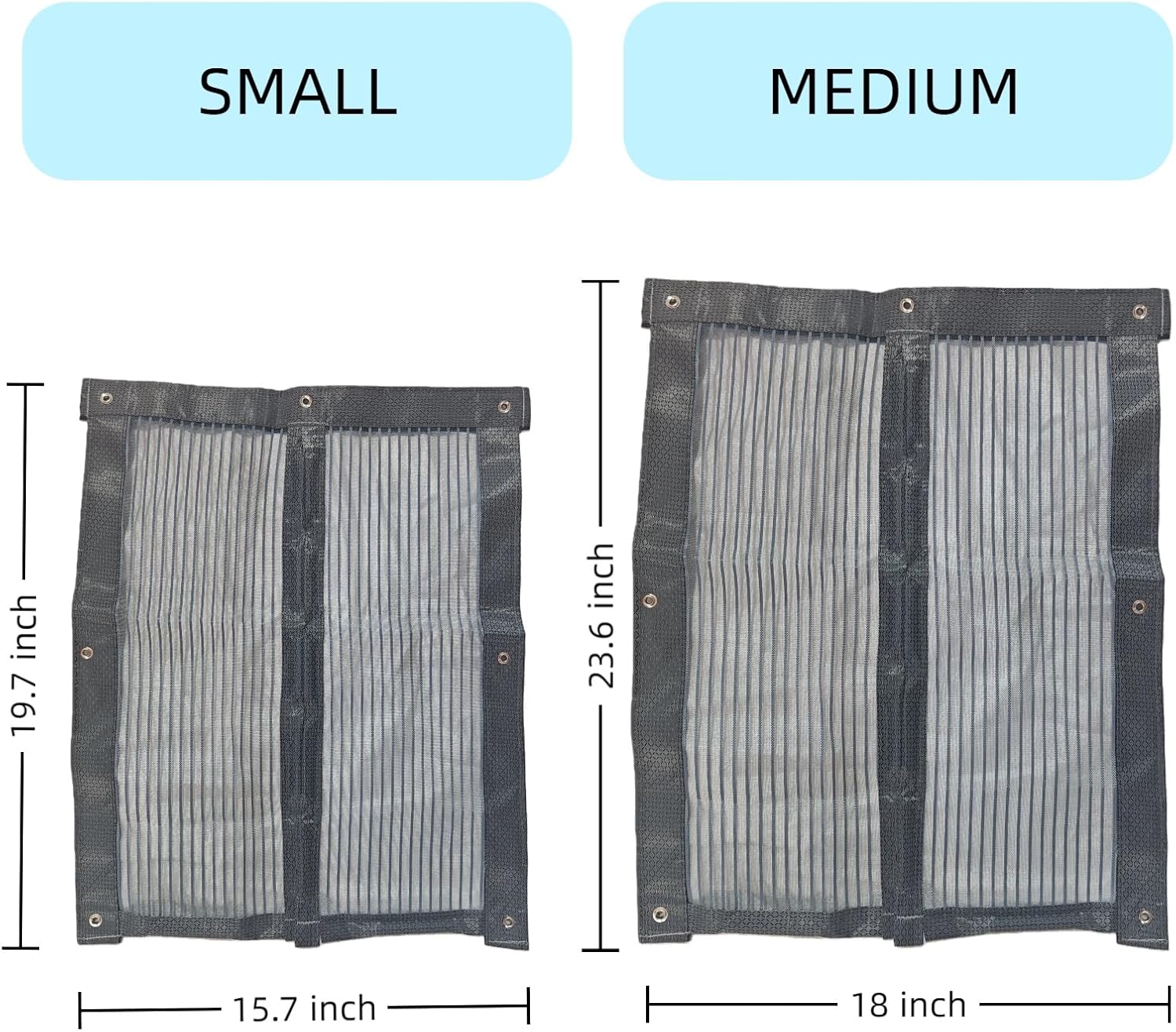 Ventilated Magnetic Screen Door for Dog Houses – Keep Flies & Mosquitoes Out, Breathable Mesh for a Cool Pet Space (15.7" W x 19.7" H)