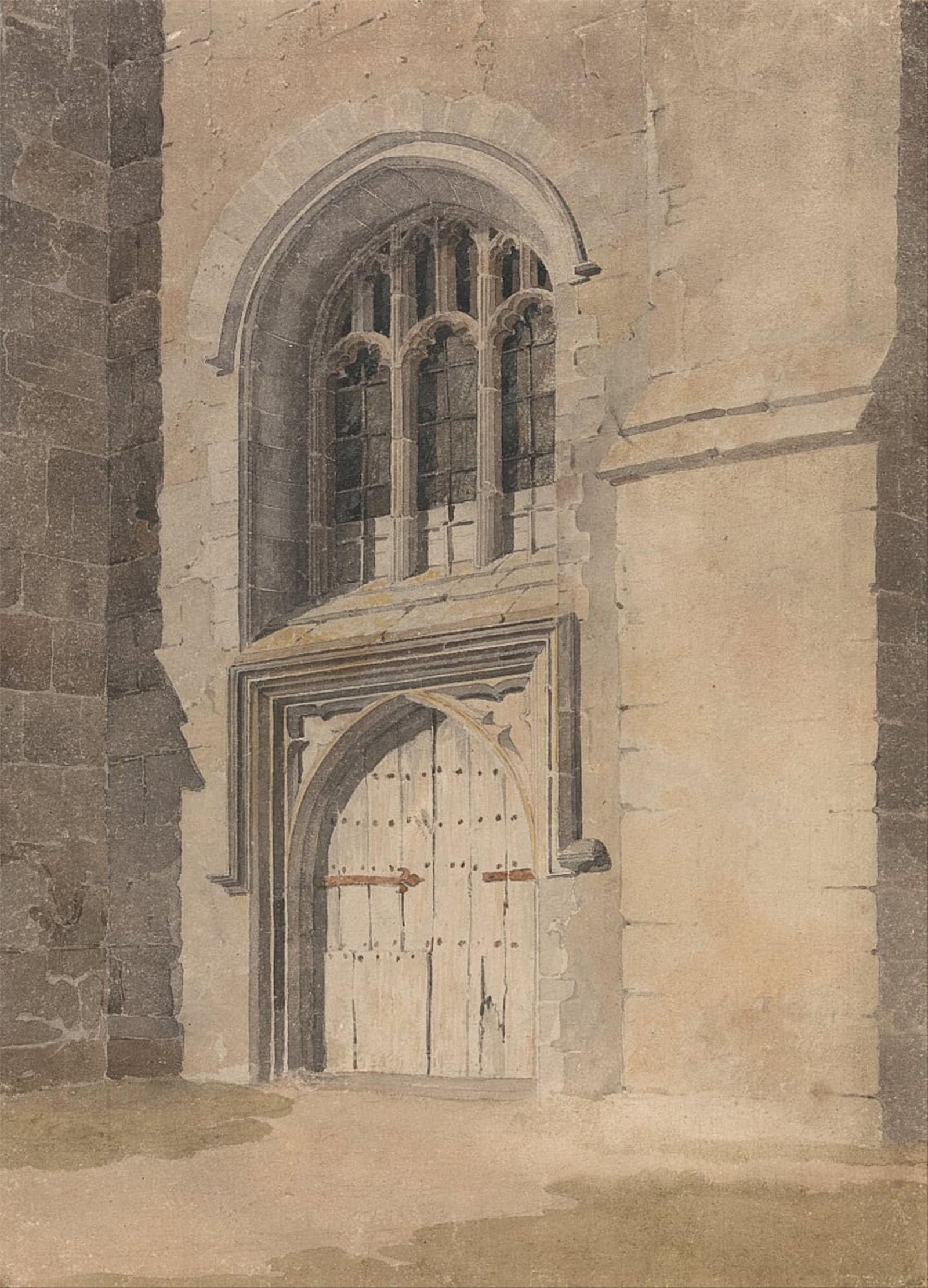 POSTERIIk Famous Animal Posters Vintage Picture Doorway and Window of a Church by Sell Cotman Modern Wall Decor for Home Decor 60x90cm