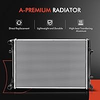 Vista 7 de A-Premium Conjunto de radiador de refrigerante del motor sin enfriador de aceite compatible con Volkswagen Jetta 2009-2014, Passat 2006-2009