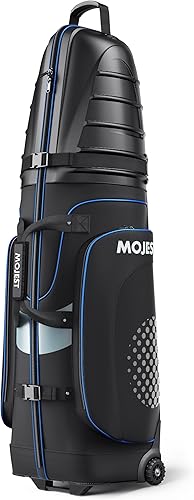 Golf Travel Bags for Airlines with Wheels, Hard Case Top and 1680D Heavy Duty Oxford Protect Golf Clubs, Lightweight and Easy to Maneuver