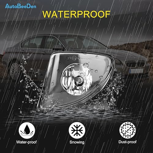 Miniatura 6 de Faros antiniebla compatibles con BMW 528i 535i 550i xDrive Sedan, ActiveHybrid 5 Sedan, F10 F11 5 Series, 2011 2012 2013, 1 par de lámparas