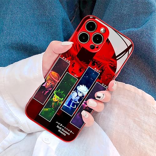 Miniatura 6 de HxH Gon, Killua, Kurapika e Hisoka - Funda protectora a prueba de golpes con diseño de anime japonés para iPhone 13 Pro Max