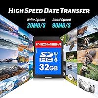 Vista 6 de Tarjeta SD de 32 GB, paquete de 10 tarjetas de memoria flash UHS-I Clase 10 MLC, tarjetas digitales seguras de alta velocidad para cámaras, cámara