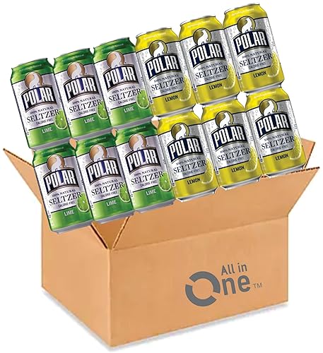 Miniatura 2 de Seltzer Water - Polar Seltzer Water Paquete de 12  Paquete variado de agua seltzer saborizada  12 onzas líquidas  Polar Lime Seltzer Water Polar