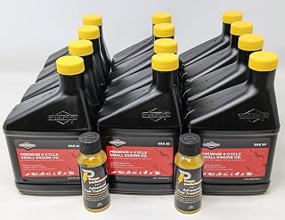 Briggs and Stratton Case of 100005 SAE 30 Engine Oil 18oz Bottle and Fuel Treatment
