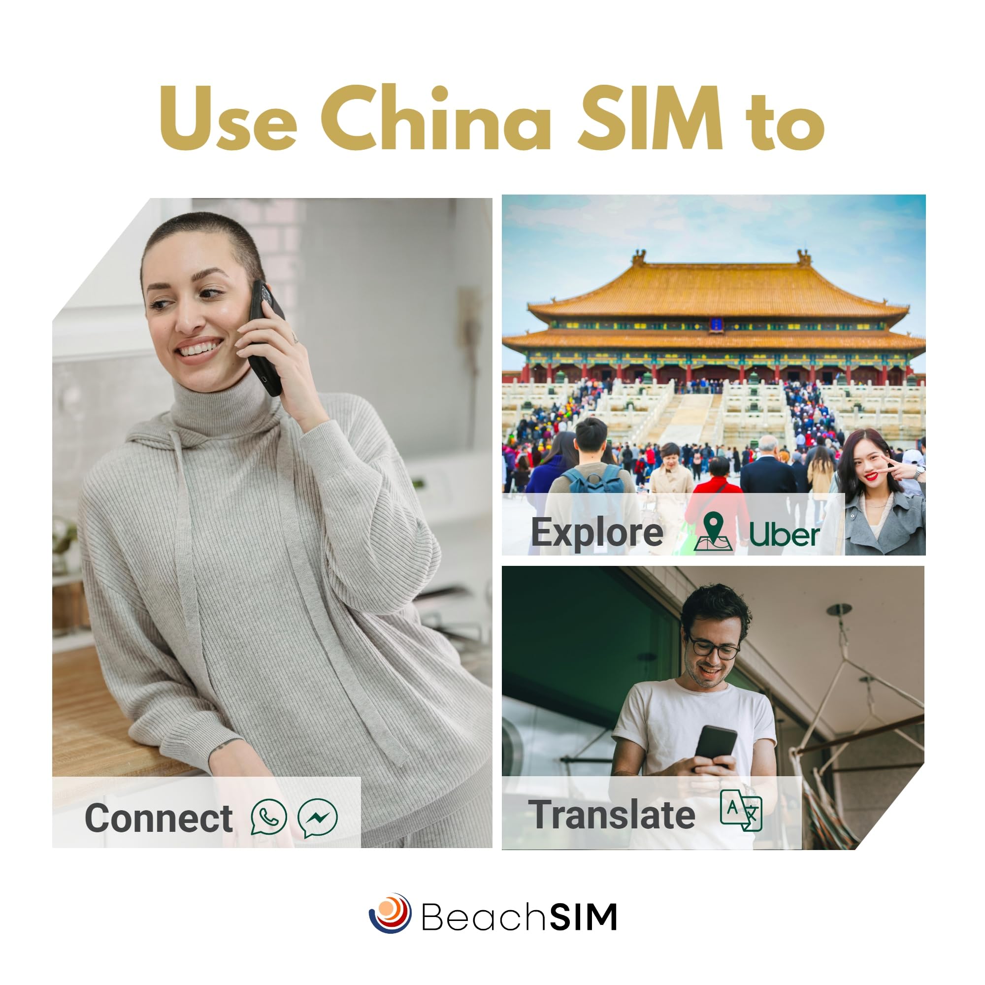 China SIM Karte 10GB 30 Tage. Uneingeschränkter Internetzugang für Google und Whatsapp; kein VPN erforderlich. 4G/5G-Netz. Nur Datennutzung. Funktioniert auf iOS- und Android-Geräten.