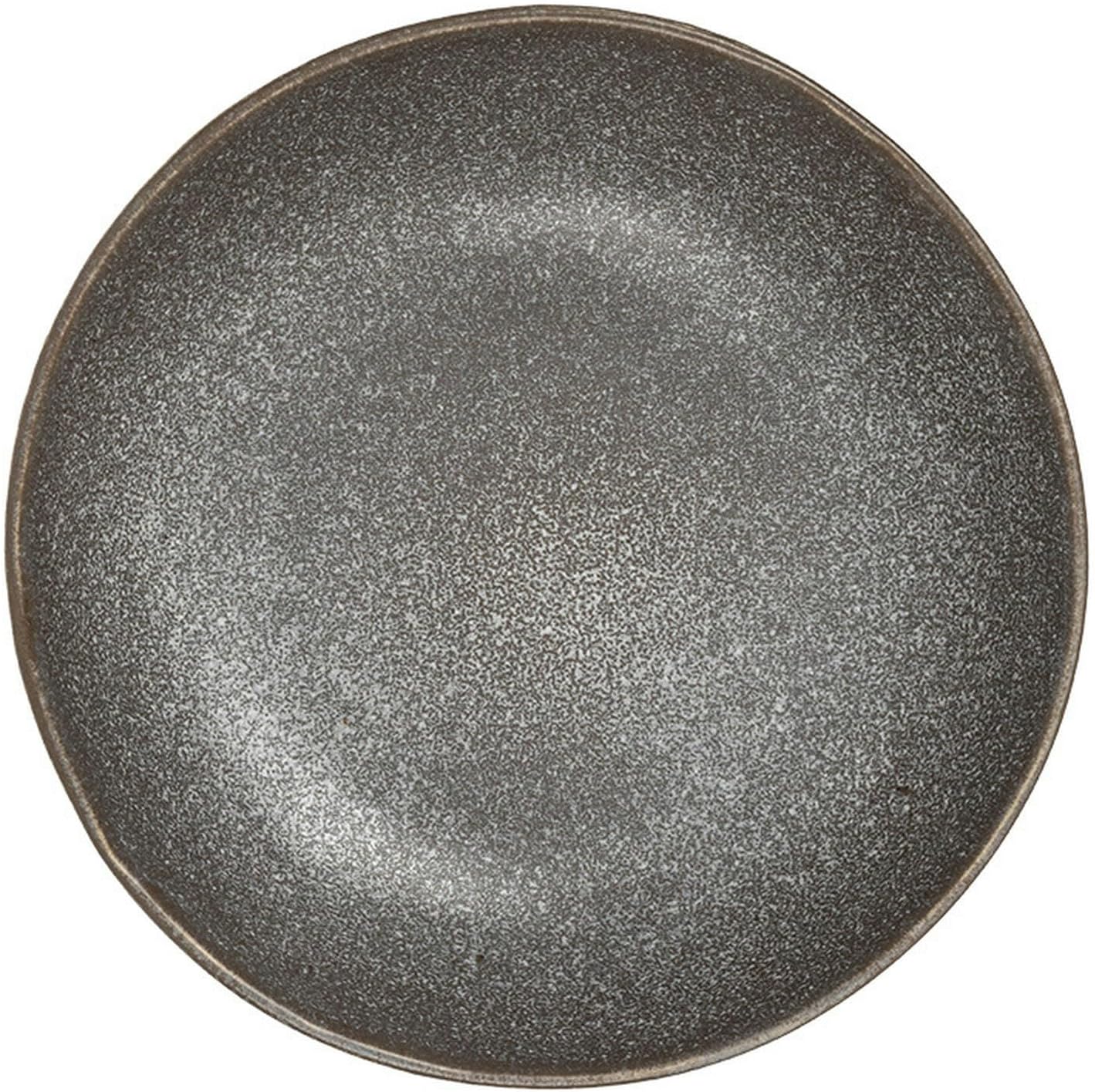 Ceramic blue-gray retro open bowl household fresh tableware-coffee 8.5 inches