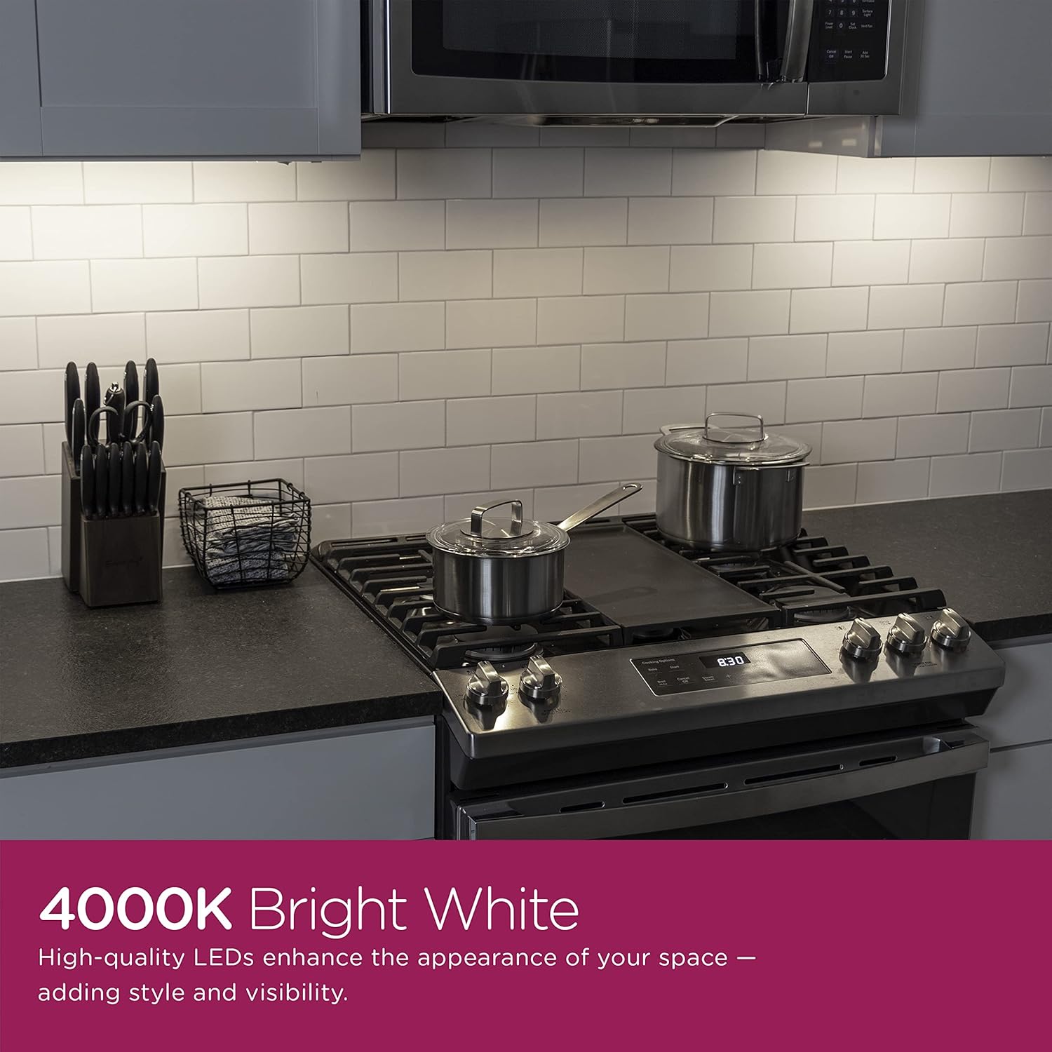 Finger tapping the end of the light bar to activate it