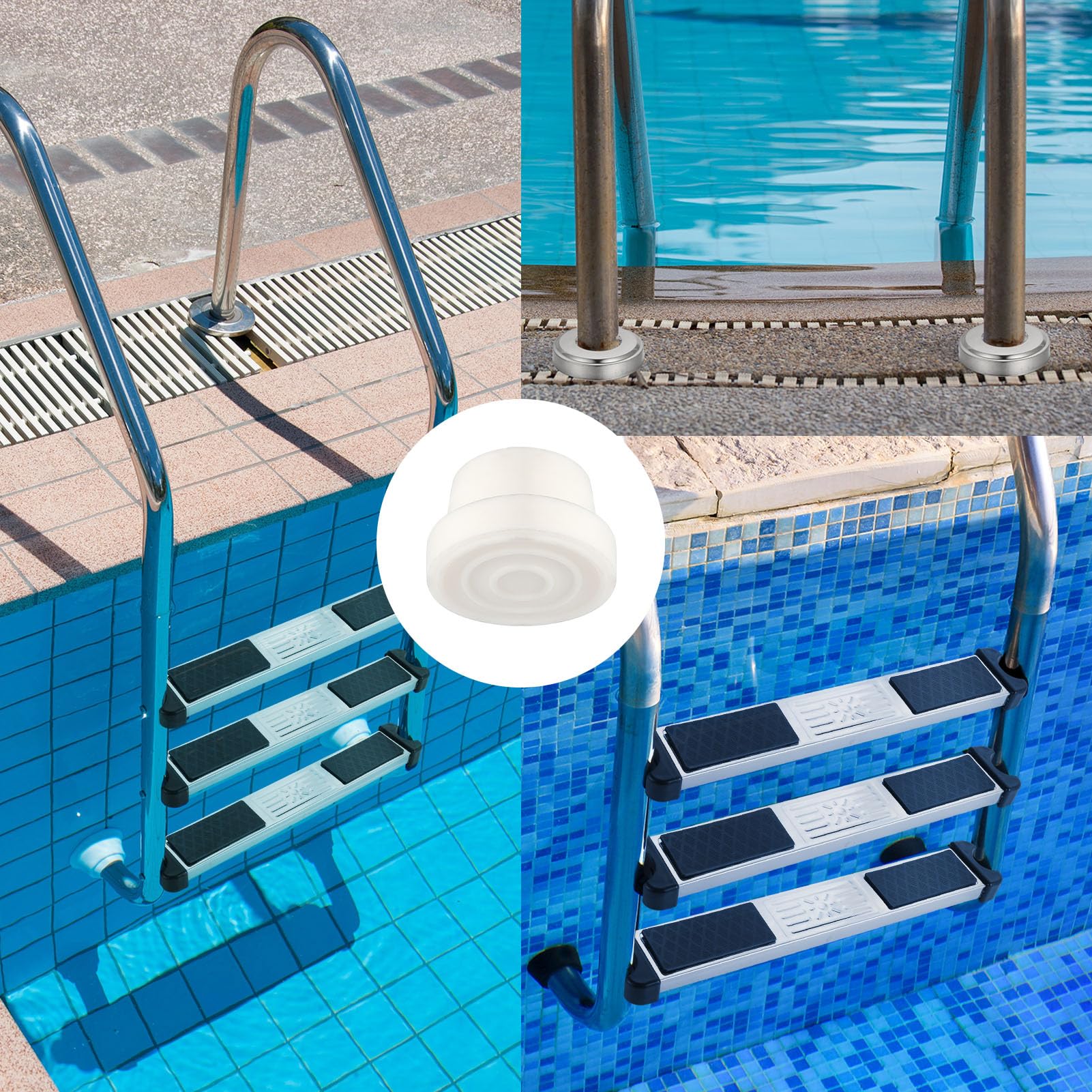 3 Marches En Acier Inoxydable Pour Échelle De Piscine - Antidérapantes, Faciles à Installer - Replacement