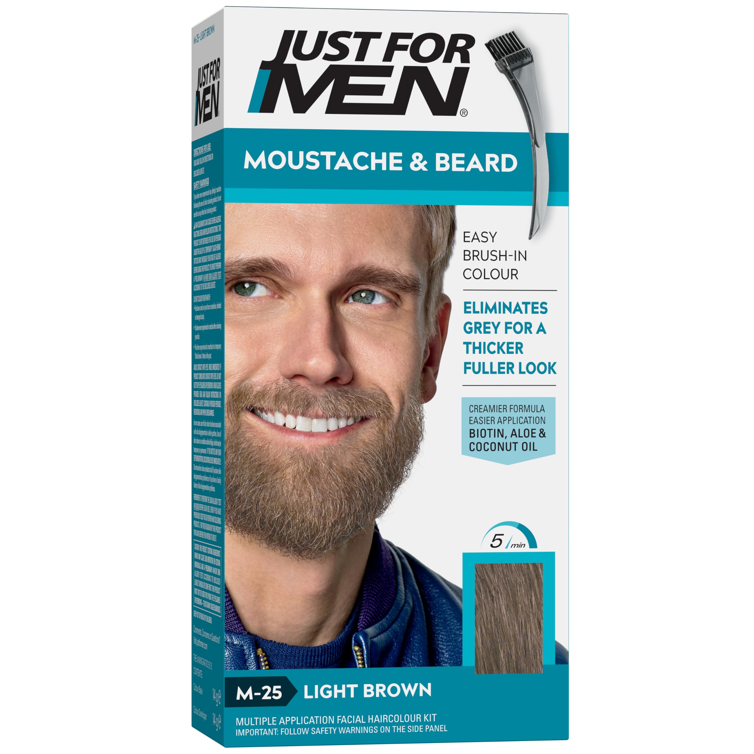 JUST FOR MEN Sakal & Bıyık Boyası Açık Kahve