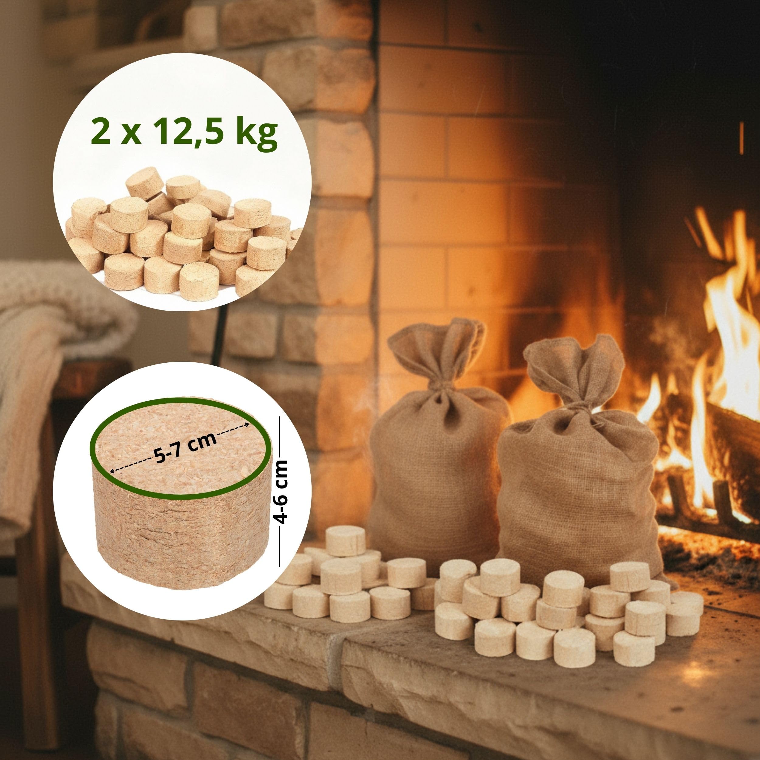 Pini Kay briketten (import) pallet 96 zakken x 10kg (960kg Pini Kay briketten (import) pallet 96 zakken x 10kg (960kg