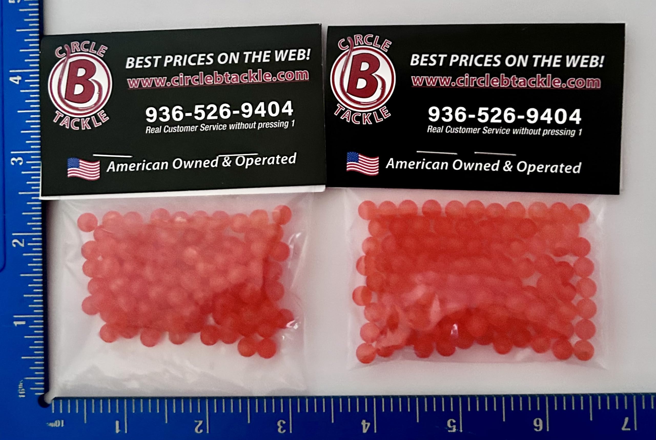 Round Plastic Fishing Bead 4mm, 6mm, 8mm for Fishing Baits & Lures 100-1000 Pack Both Freshwater & Saltwater Hard Plastic Balls for Fishing Spinner Rigs Made in USA