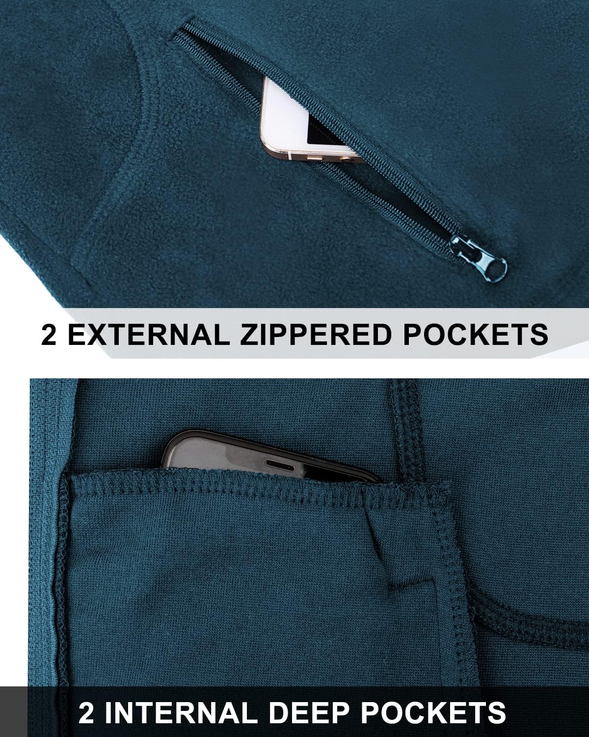 Dolcevida Women's Lightweight Soft Fleece Athletic Running Track Jackets Slim Fit Workout Jacket with Thumb Holes - Image 6