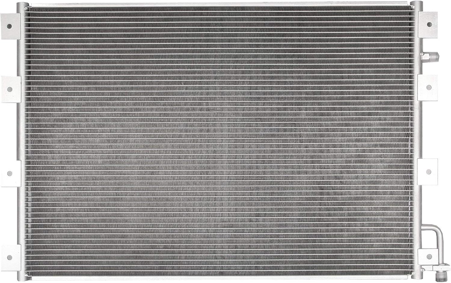 Lynol Cooling System Premium Complete Aluminum AC Condenser Replacement Compatible With Kenworth T270 T300 T400 T600A T800 W900 29 7/16" x 20 7/8" Core